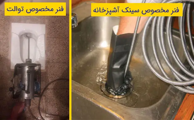 رفع گرفتگی توالت در دهکده المپیک
